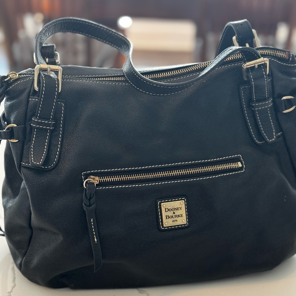 Dooney & Bourke Black Leather Shoulder Bag